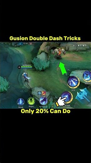 Gusion Double Dash Trick Tutorial mobile legends 2026 #ml2b #gusion #mobilelegends #tutorial