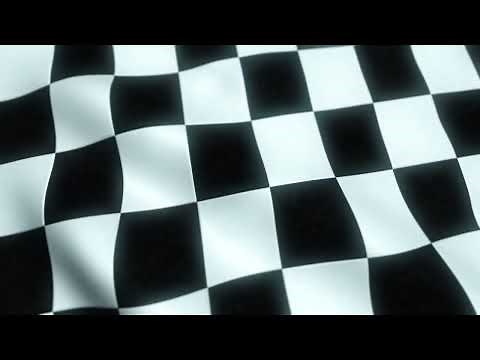 Checker Flag Waving Animation Loop