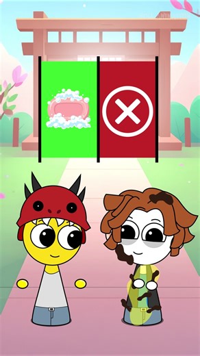 bacon roblox body is covered by poop, help him to clean it #roblox #robloxanimation #animation