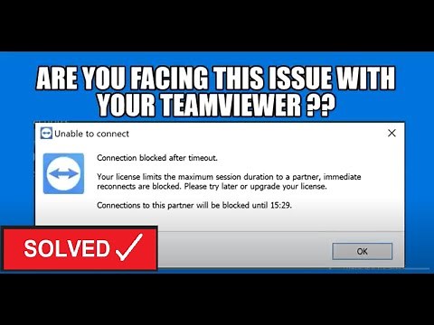 Teamviewer session time out and closed