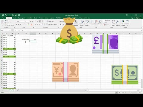 Calculate Subtotals and Grand Totals