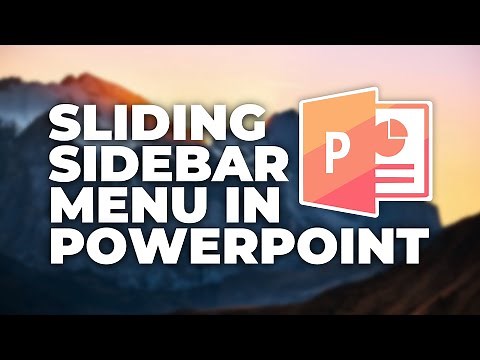 How To Create 🔥 Sliding Sidebar Menu 🔥 in PowerPoint