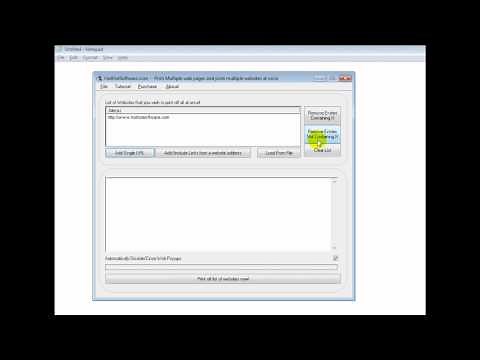 How to Print Multiple web pages and print multiple websites at once