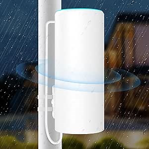 AC1200 Outdoor WiFi Extender，Dual Band Long Range WiFi Extender，IP44 Weatherproof，Support PoE Power，Up to 1200Mbps Dual Band WiFi Repeater ，Covers Up to Least 656 ft and 60+ Devices