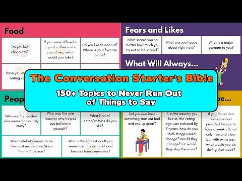 150+ Great Topics to Start a Conversation | Conversation Topics | Conversation Starters