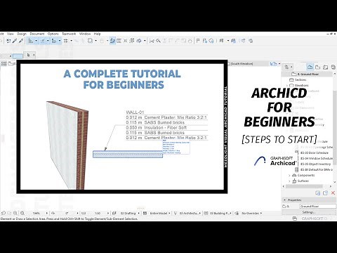ArchiCAD Complete Tutorial for Beginners ( Basic Fundamentals Steps to Start)