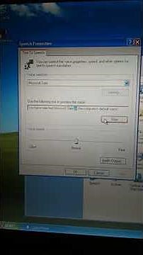 Windows xp text to speech.