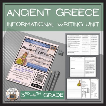 Ancient Greece Informational Writing Unit | 3rd-4th Grade