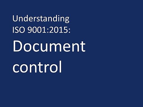 Understanding ISO 9001:2015: Document control