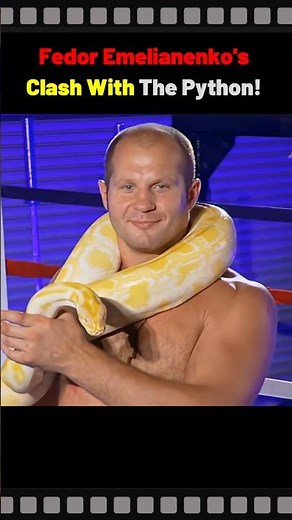 When Fedor Emelianenko Encountered A Python! #shorts