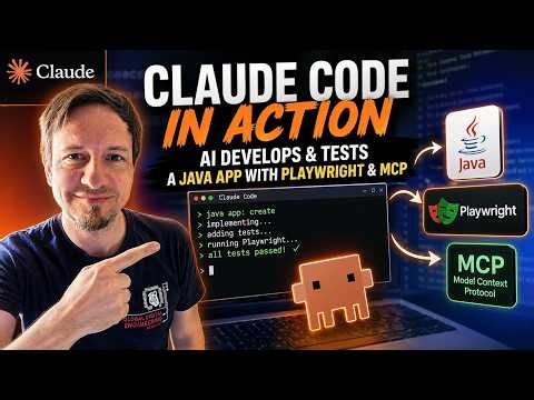 Claude Code in action: AI develops and tests a Java application with Playwright & MCP