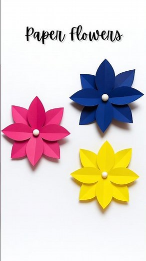 How to Make Paper Flowers | Super Easy DIY Tutorial 🌸 #shorts