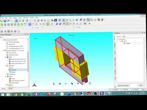 Transformer Designing in solid works and Simulation in JMAG Designer