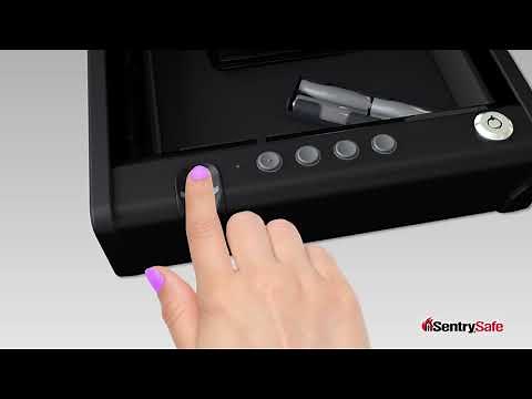 SentrySafe Biometric Pistol Safes - Program/Delete Fingerprints