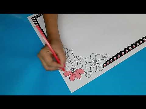 2 new Chart paper decorations project/chart paper decorations/corners & frame border design on paper