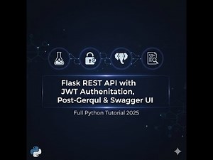 Flask REST API with JWT Authentication, PostgreSQL & Swagger UI | Full Python Tutorial 2025