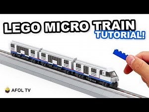 LEGO MINI SUBWAY TRAIN TUTORIAL [MICROSCALE] - How to build a mini LEGO Subway Train!