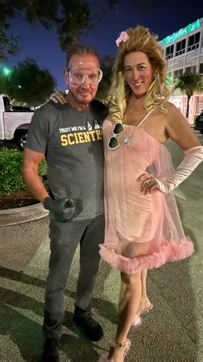 💗 Fembot mode: activated — fully charged, fabulously pink, and powered by purpose! 🎀⚡️ Had the best Halloween with my amazing hubby and some of my favorite friends from high school — 47(ish) and still rocking the costumes, laughter, and love. 💋 Here’s to keeping the sparkle (and the sass) alive! 🎃 #FembotMode #HappyHalloween #ForeverYoung #SmartIsSexy #audrey4pompano #pompanobeach #district1 #beachyfunindistrict1 | Audrey Fesik