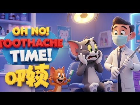 🦷 Tom & Jerry at the Dentist Clinic! Funny Teeth Cleaning Story for Kids