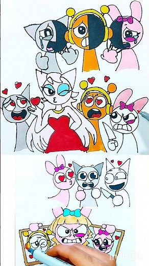 2 Cute Cartoon Coloring Pages! 🎨 | Which One Do You Like More? #shorts