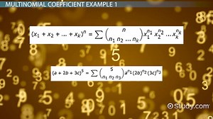 Multinomial Coefficient | Theorem, Formula & Examples - Video | Study.com
