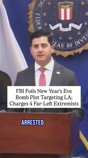 Mo News on Instagram: "Federal authorities say they disrupted a credible and imminent terrorist threat, arresting four alleged members of a radical anti-government and pro-Palestinian extremist group who are accused of planning coordinated New Year’s Eve bombings across Los Angeles, Assistant United States Attorney Bill Essayli said Monday. The FBI said the suspects, tied to an offshoot of the Turtle Island Liberation Front, have been charged with conspiracy and possession of a destructive devic