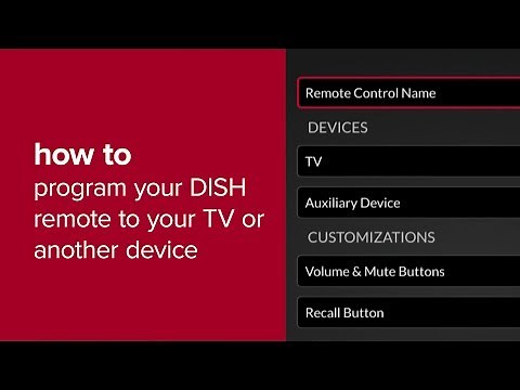 How to Program Your DISH Remote to a TV or Another Device