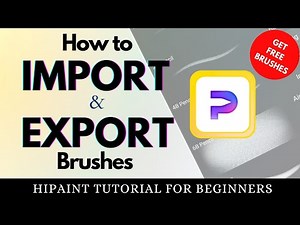 How to IMPORT and EXPORT brushes in HiPaint