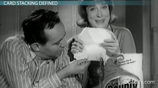 Card Stacking Propaganda Overview & Examples | Card Stacking Definition