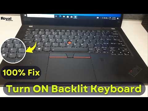 How to Turn On Backlit Keyboard on Lenovo ThinkPad T14 || Turn On Backlight Keyboard In ThinkPad