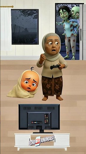 upin dan opah diganggu zombie kak ros dan ipin #upinipin #upindanipin #shrots #funny
