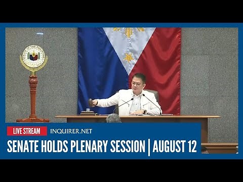 LIVE: Senate holds plenary session | August 12