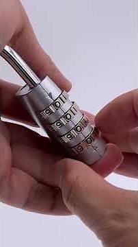 Bosvision BV-8578 4 digit padlock, reset combination code (with subtitles)