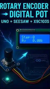 I²C Encoder → 0–99 Steps: Build a Smart 10k Pot (Arduino)