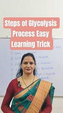 Steps of Glycolysis process//Easy Learning Trick