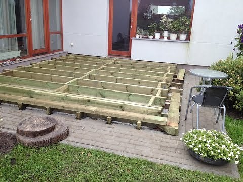 How to Build a Ground Level Deck - frame - ( Part 1)