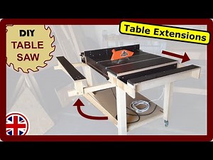 Table saw: DIY table extensions - 2 variants to build yourself