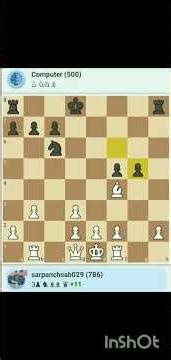 playing chess with Computer on medium level || #chess #computerchess #playingchess #chessplayers ||