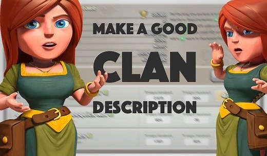 Creating a good Clan Description in Clash of Clans