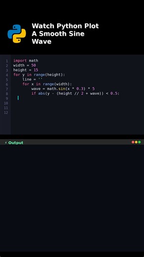Watch Python Plot A Smooth Sine Wave #pythonmath