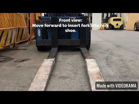 How to install Forklift Fork extension/Sleeve