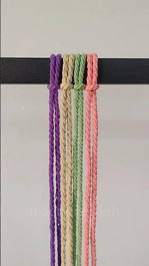 Easy & Beautiful Macrame Knot Pattern 🪢 | Relaxing DIY Tutorial for Beginners #Shorts