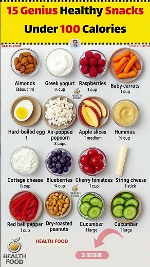 15 Genius Healthy Snacks Under 100 Calories: Crush Cravings & Lose Weight Without Feeling Hungry!