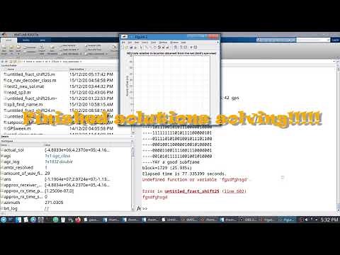 GPS receiver in Matlab