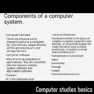 Fundamentals of computer studies