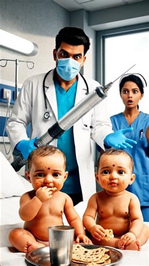 Baby Boy vs Doctor 😱 Chai–Chapati Fight in Hospital | Ultra Realistic Comedy Scene 🔥😂 #shorts