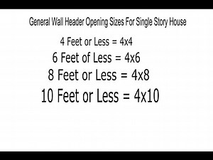 What Size Header Do You Need for a 16 Foot Span? - StuffSure