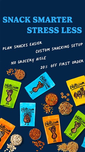 You plan your meals, why not your snacks? Get 20% off + free shipping over $59. Snacking shouldn’t be an afterthought. | Nuts.com | Facebook