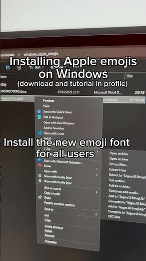 Apple emojis for windows