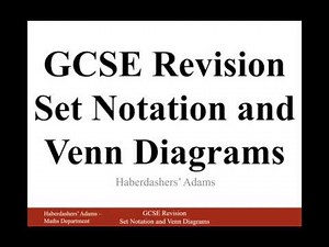 GCSE Revision - Set Notation and Venn Diagrams